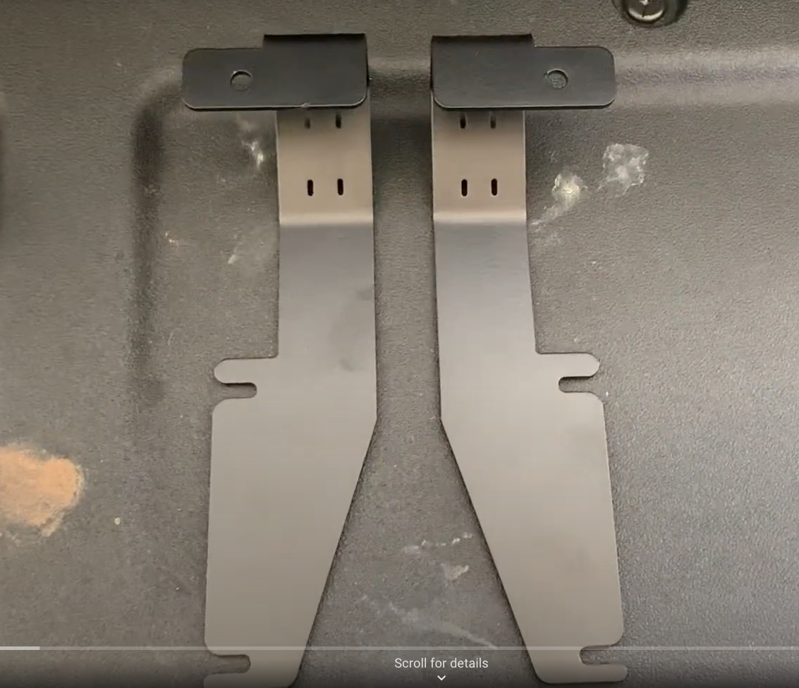 DITCH LIGHT BRACKETS for 2016 to 2026 Honda Ridgeline Passport Odyssey 2016 to 2022 Pilot by No-Lo Designs