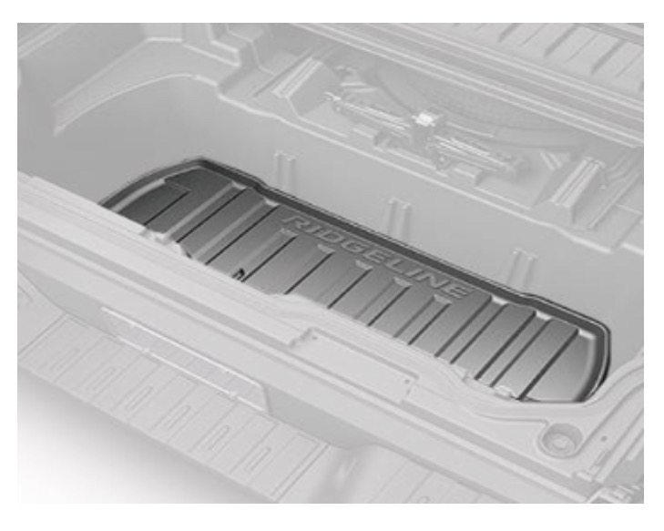 Honda OEM Ridgeline RUBBER TRAY IN-BED CARGO Mat Fits 2016 to 2025