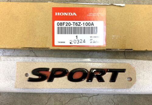 HONDA OEM SPORT BLACK EMBLEM