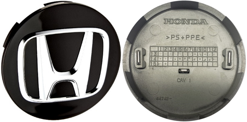 Honda OEM Ridgeline Passport OEM Black Center Cap - Set Of Four