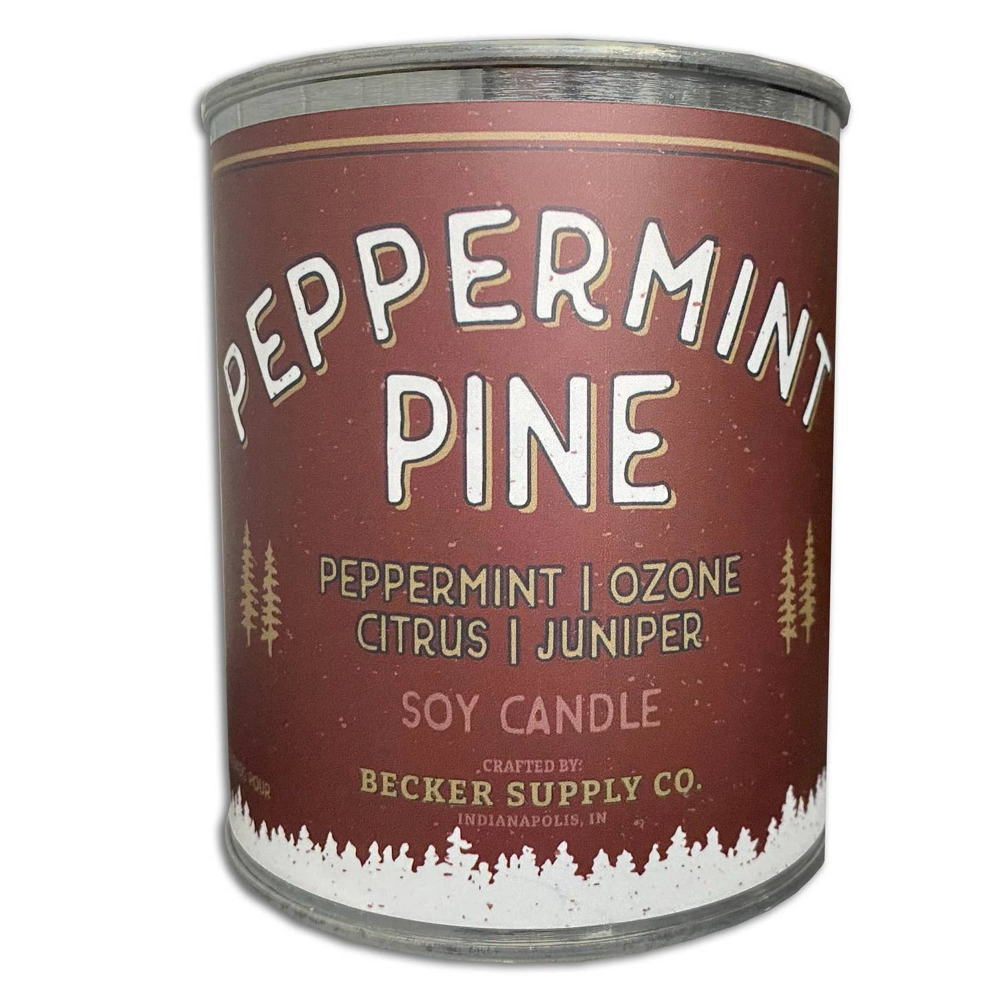 Peppermint Pine Candle by Becker Supply Co