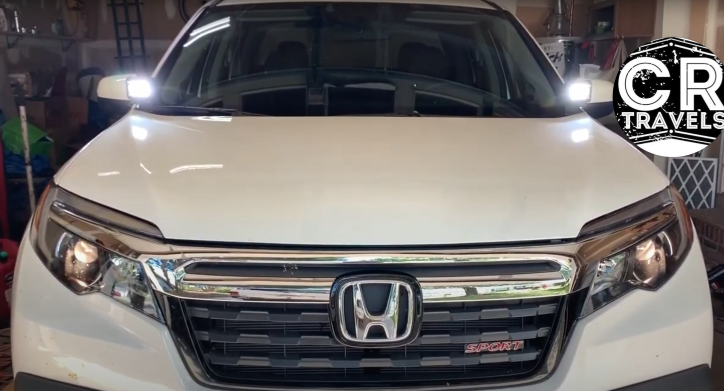 DITCH LIGHT BRACKETS for 2016 to 2026 Honda Ridgeline Passport Odyssey 2016 to 2022 Pilot by No-Lo Designs