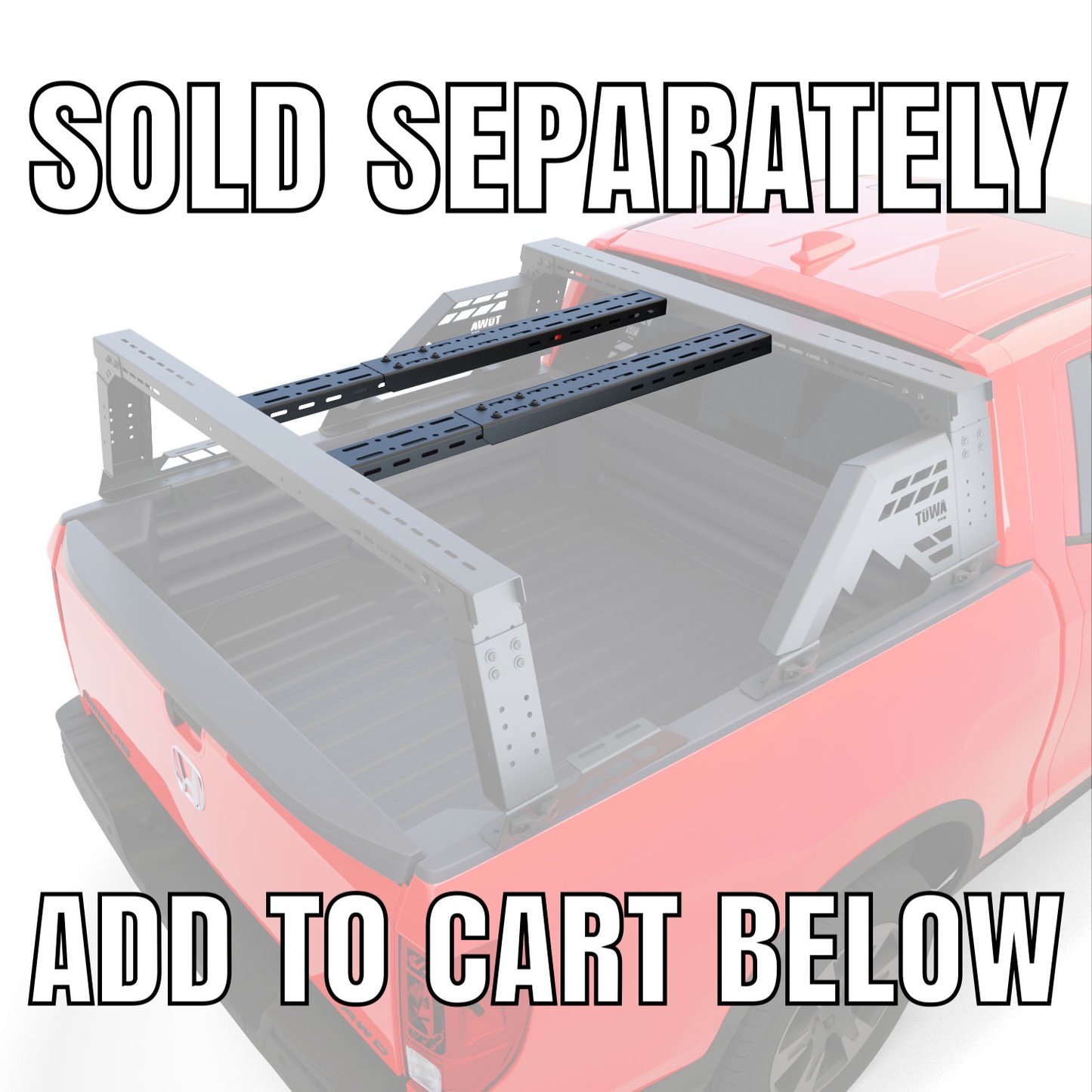 4CX Series MOAB BED RACK - Fits 2016 to 2026 Honda Ridgeline by TUWAPRO