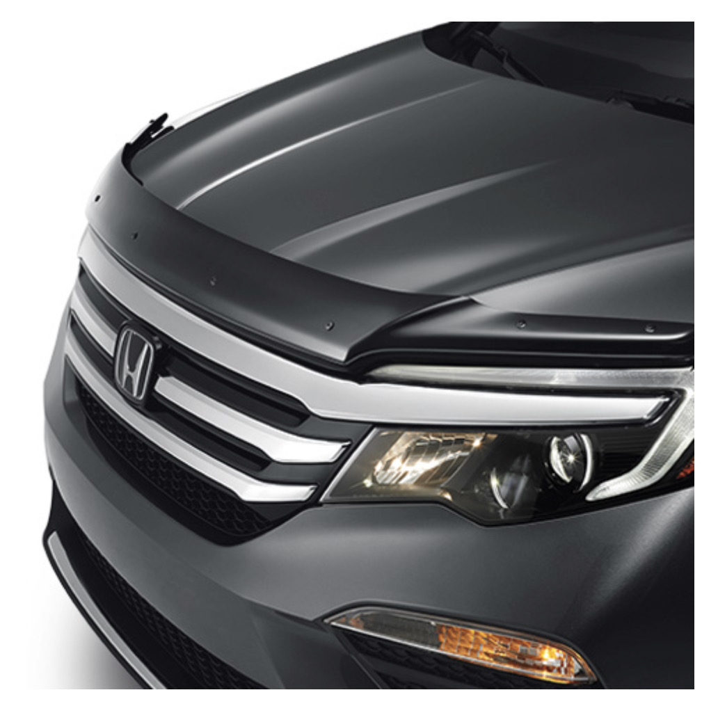 Honda OEM Hi-Lip Ridgeline Passport Pilot Hood Air Deflector Bug Rock Chip Guard- Fits 2016 to 2020