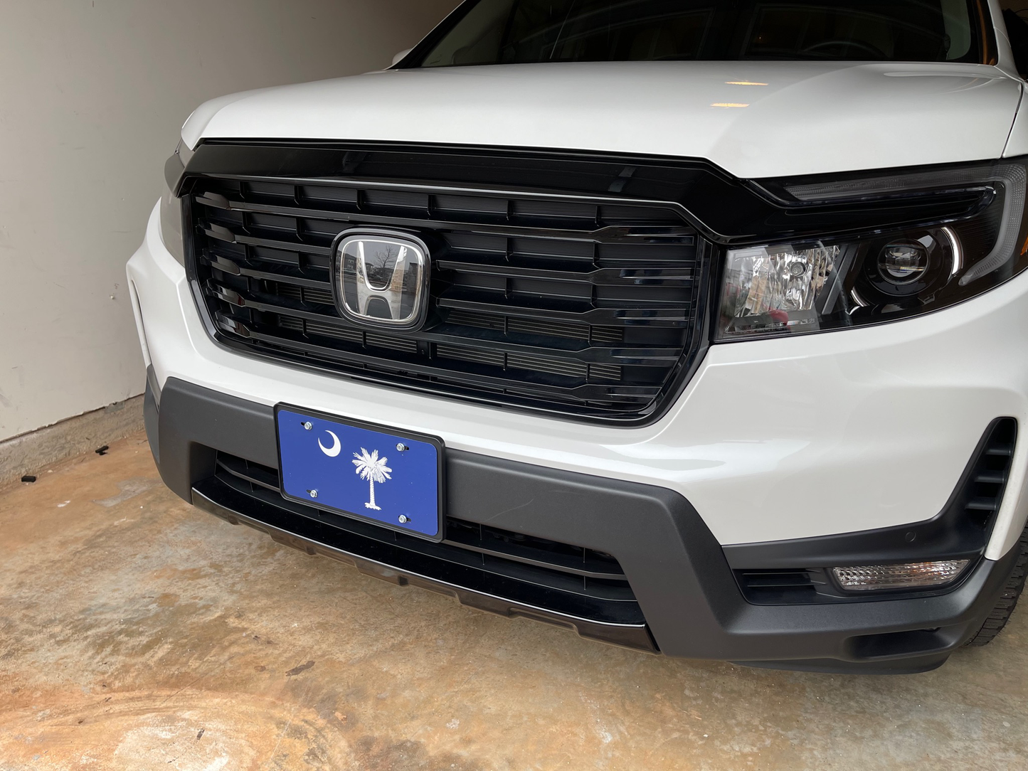 Honda OEM Ridgeline Refresh Chrome Delete Grill Ascent To Gloss Black Edition - Fits 2021 to 2024