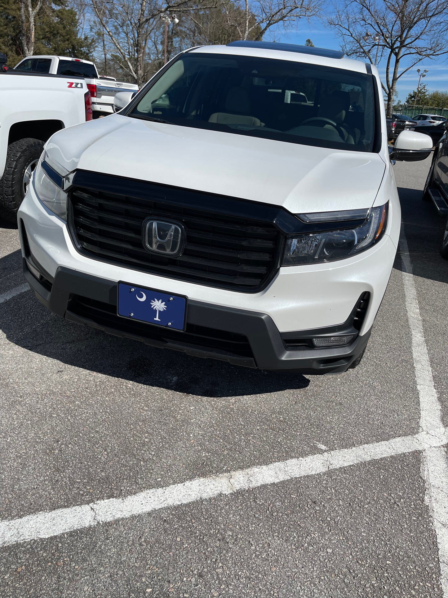 Honda OEM Ridgeline Refresh Chrome Delete Grill Ascent To Gloss Black Edition - Fits 2021 to 2024