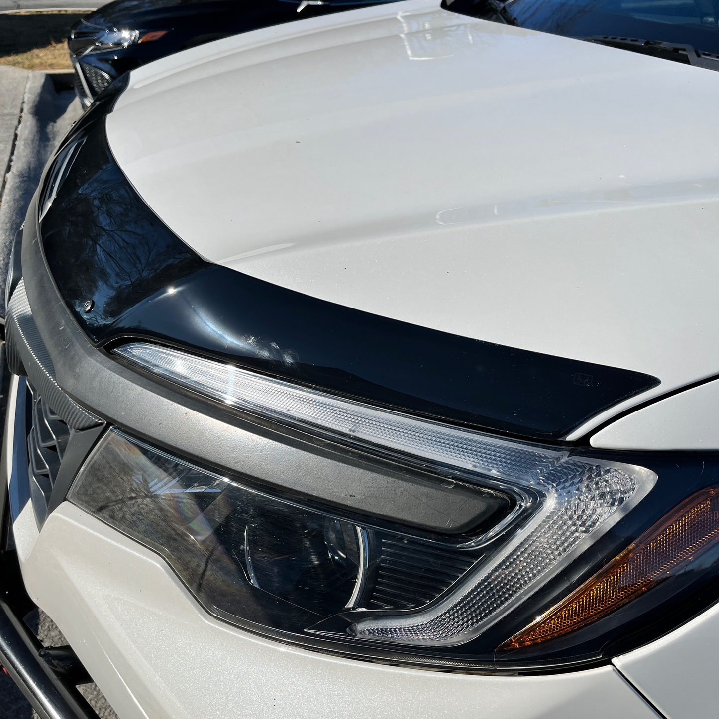 Honda OEM Ridgeline Passport Pilot Low Profile Hood Rock Chip Bug Air Deflector- Fits 2016 to 2020