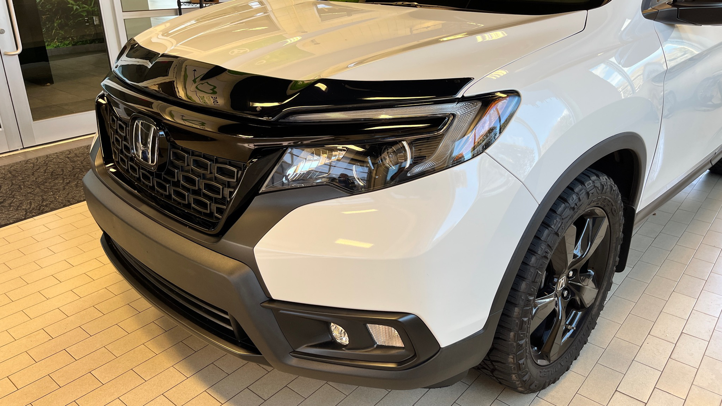 Honda OEM Ridgeline Passport Pilot Low Profile Hood Rock Chip Bug Air Deflector- Fits 2016 to 2020