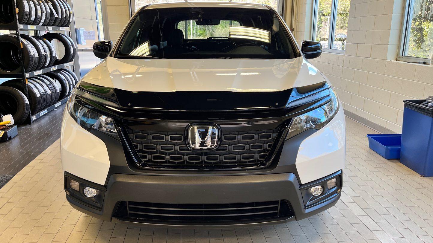 Honda OEM Ridgeline Passport Pilot Low Profile Hood Rock Chip Bug Air Deflector- Fits 2016 to 2020