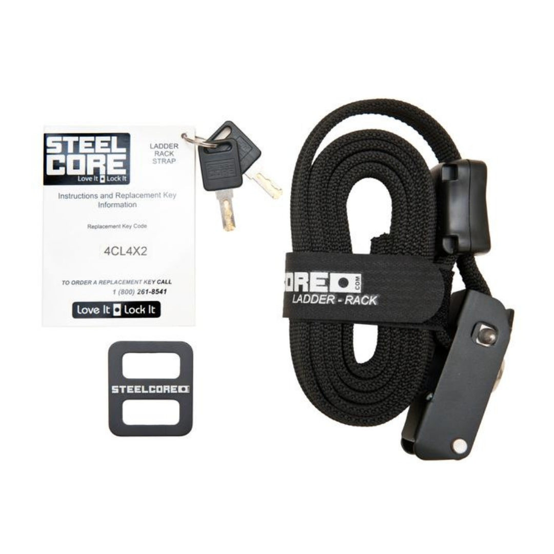 STEELE CORE Theft Resistance Locking Ratchet Straps Tie Downs