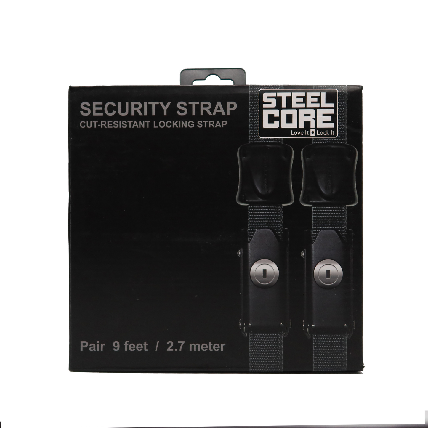 STEELE CORE Theft Resistance Locking Ratchet Straps Tie Downs