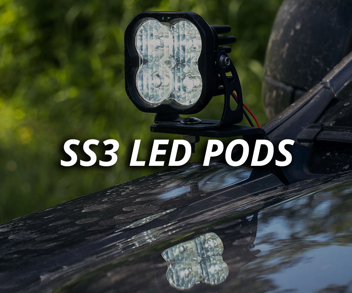 SSC3 Diode Dynamics Stage Series 3" SAE/DOT White Sport Standard LED Pod (pair) Light