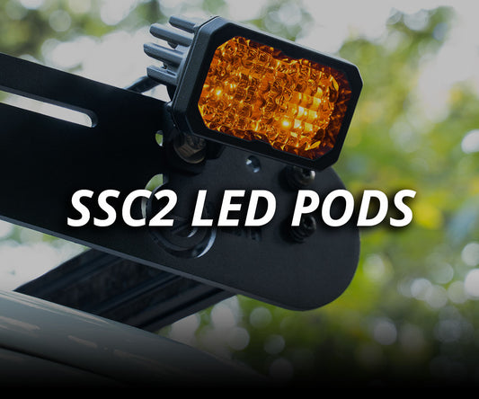 SSC2 Diode Dynamics Stage Series 2" SAE/DOT White Sport Standard LED Pod (pair) Light