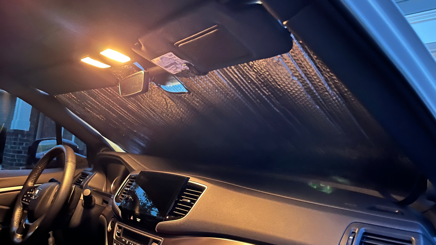 Passport Ridgeline Pilot Insulated Sun Window Windshield Shade (Honda Sensing)