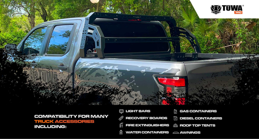 4CX Series Shiprock Headache Rack - Fits 2016 to 2026 Honda Ridgeline by TUWAPRO