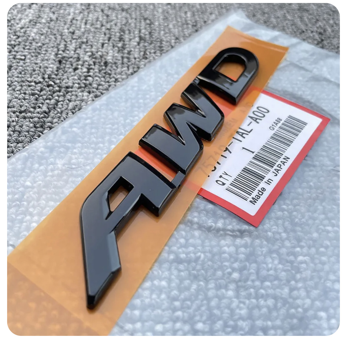 HONDA OEM AWD BLACK EMBLEM