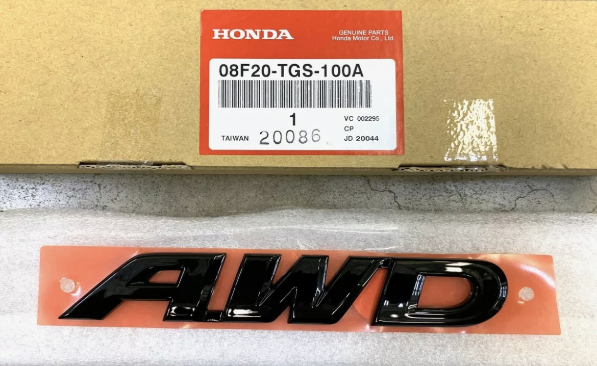 HONDA OEM AWD BLACK EMBLEM