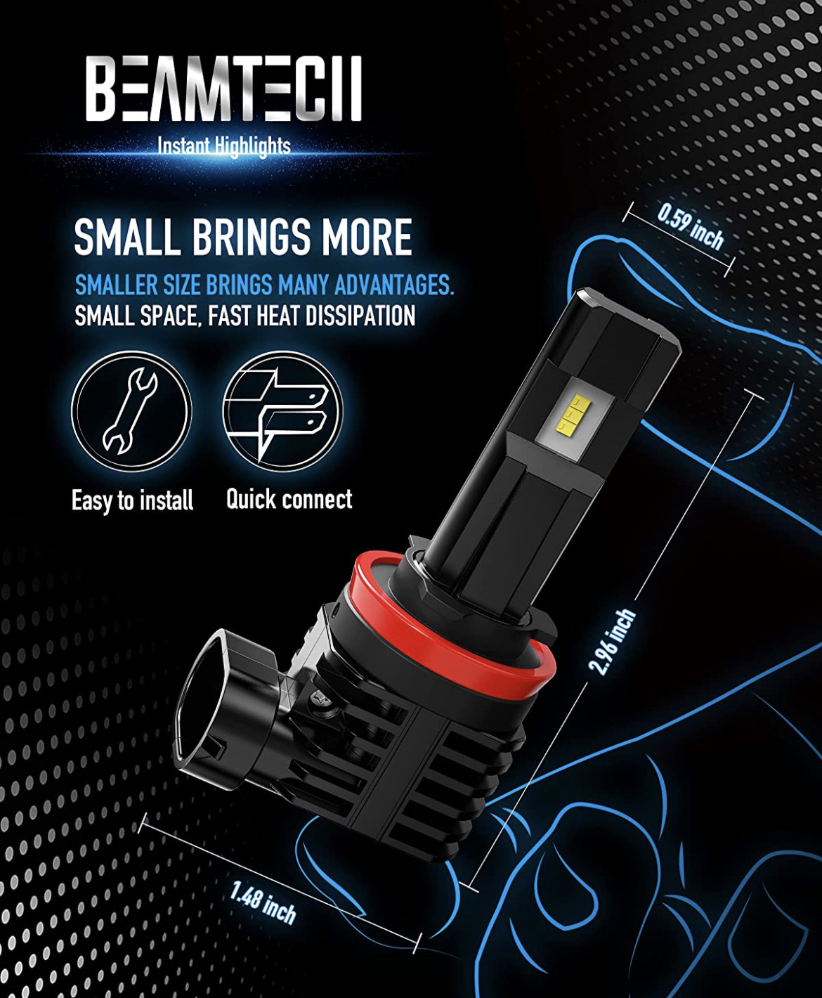 LED HEADLIGHTS HONDA RIDGELINE PASSPORT SPORT