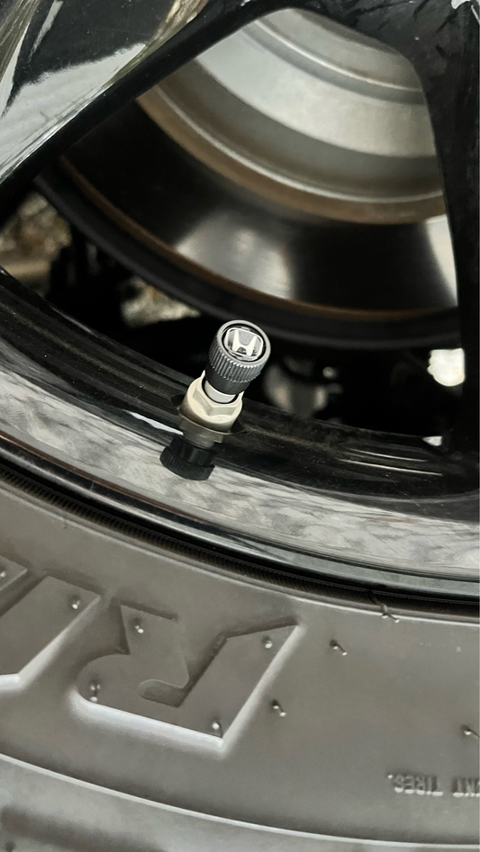 HONDA OEM BLACK H VALVE CAP SET