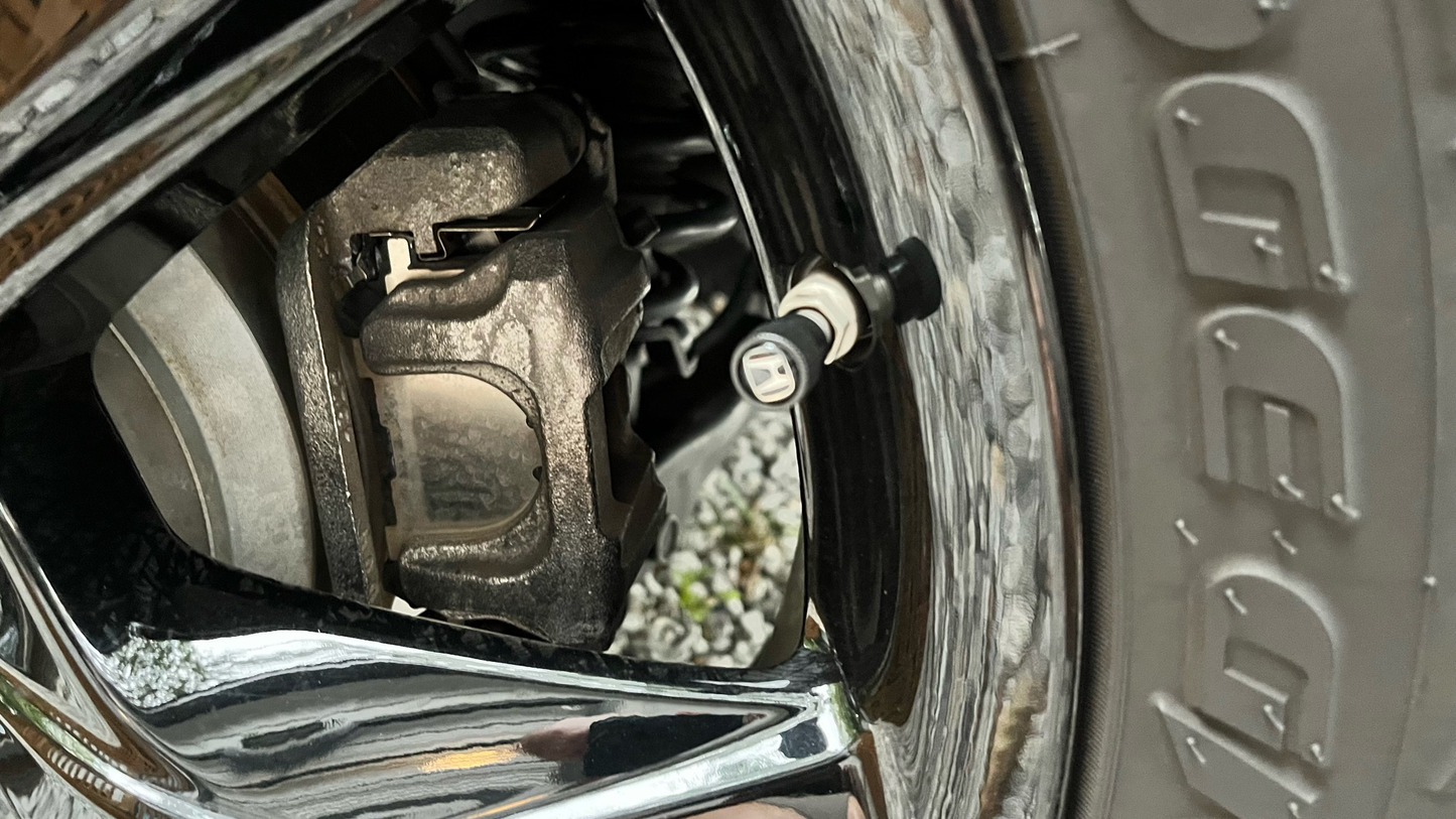 HONDA OEM BLACK H VALVE CAP SET