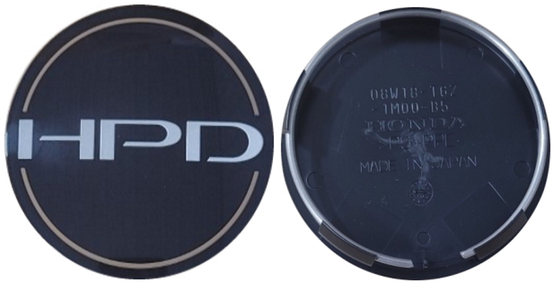 HPD OEM Honda Ridgeline Passport OEM Black Center Cap Set of 4.