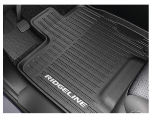 Honda OEM Ridgeline Floor Mats, All-Season, High Wall - Fits 2016 to 2025