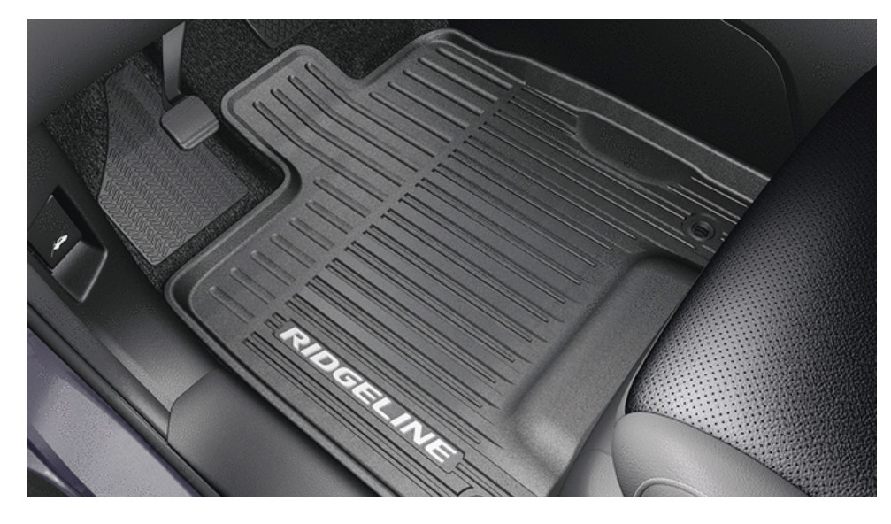 Honda OEM Ridgeline Floor Mats, All-Season, High Wall - Fits 2016 to 2025