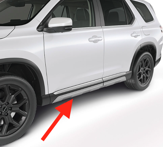 2023 2024 2025 Honda Pilot Side Skid Plate Accent