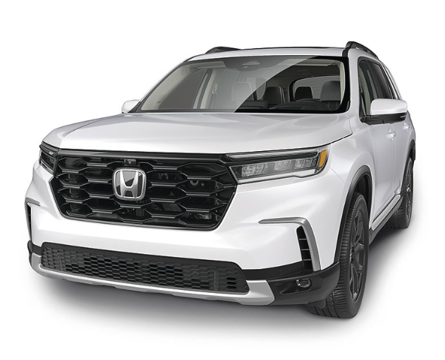 2023 2024 2025 Honda Pilot Black Accent Grill Chrome Delete