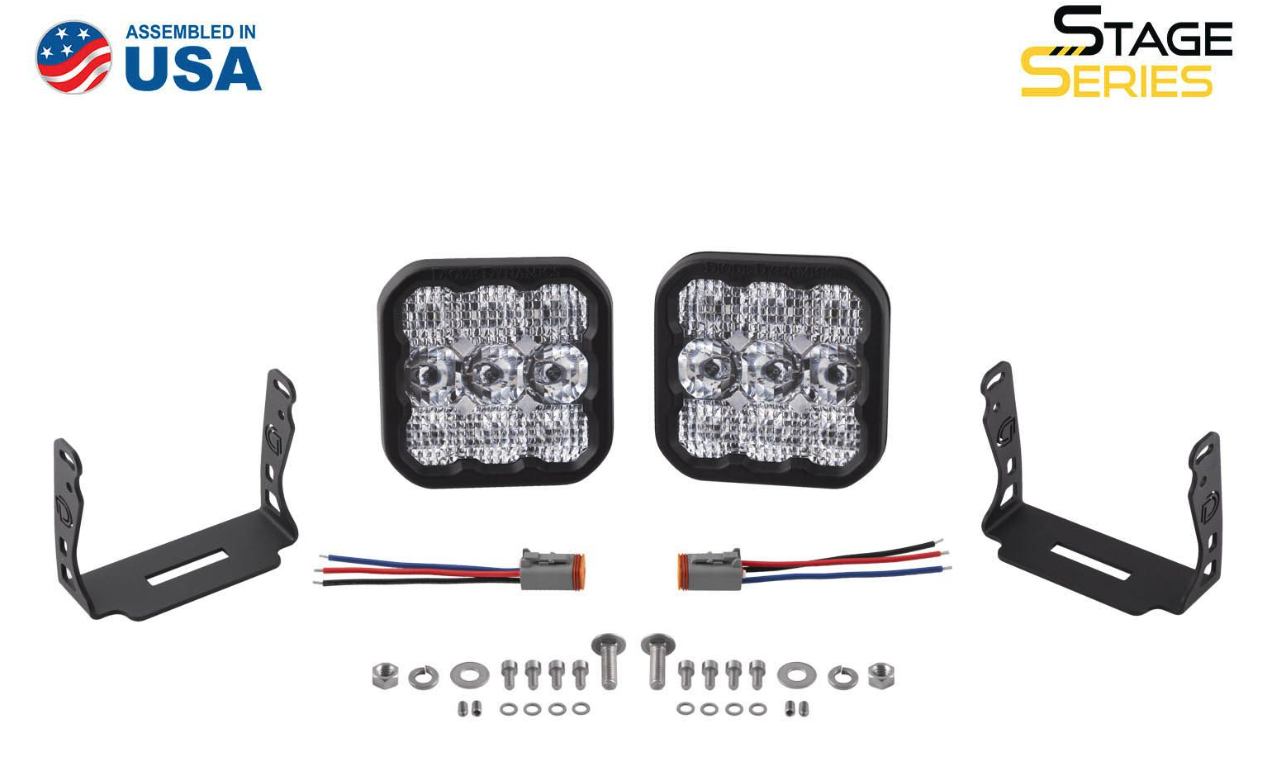 SSC5 Diode Dynamics Stage Series 5" White or YellowSport LED Pod (pair)