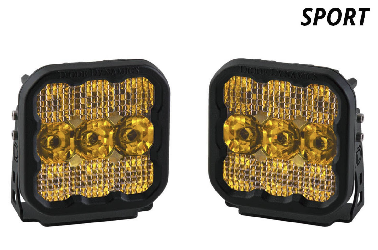 SSC5 Diode Dynamics Stage Series 5" White or YellowSport LED Pod (pair)