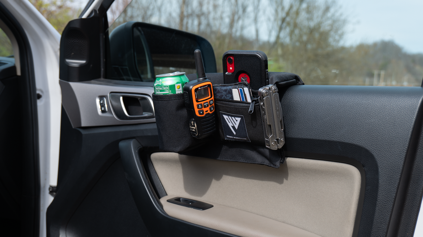 PRIMO-WORKZ Black Green Canvas Rip stop Armrest with & without Cupholder