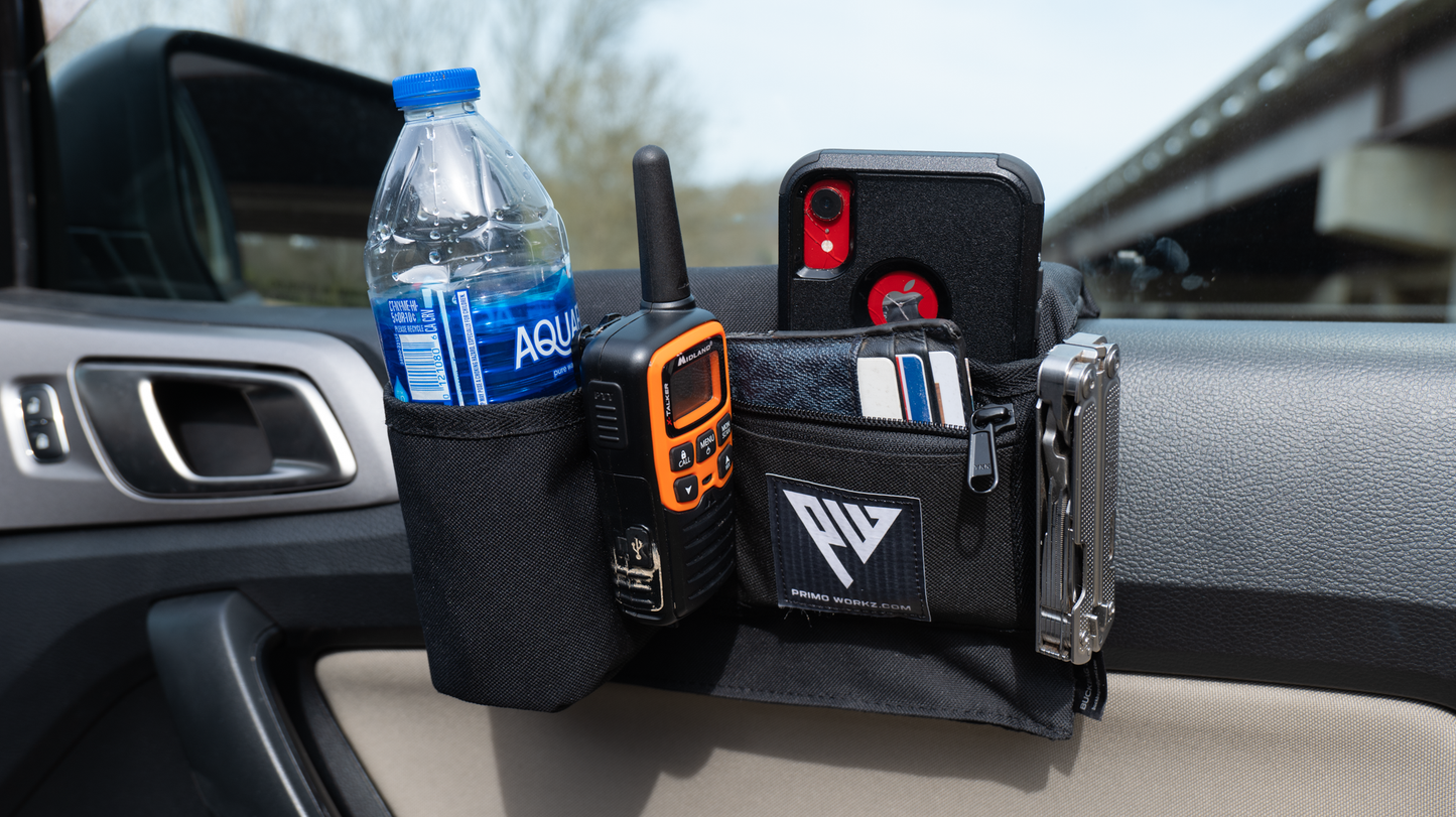 PRIMO-WORKZ Black Green Canvas Rip stop Armrest with & without Cupholder