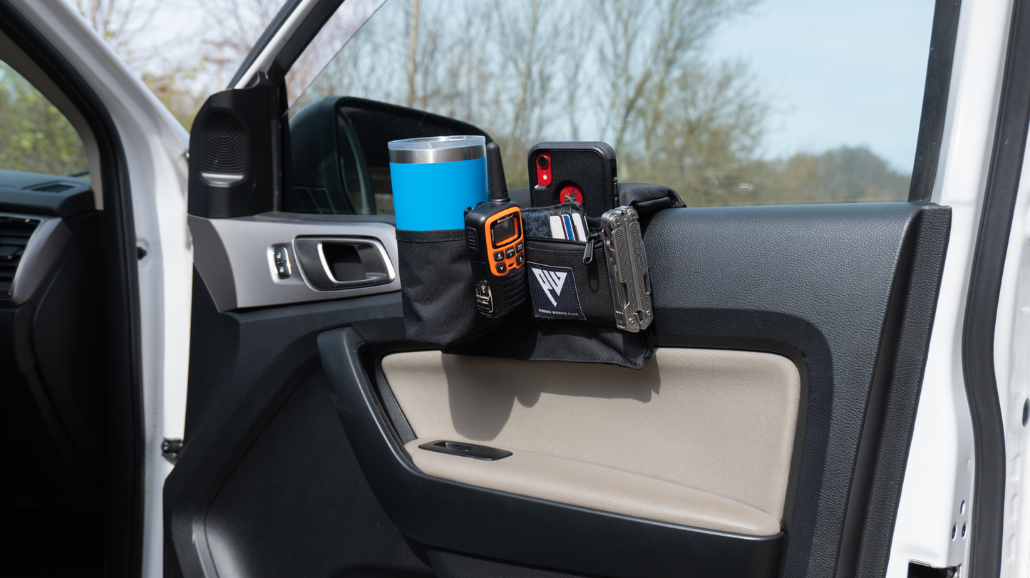 PRIMO-WORKZ Black Green Canvas Rip stop Armrest with & without Cupholder