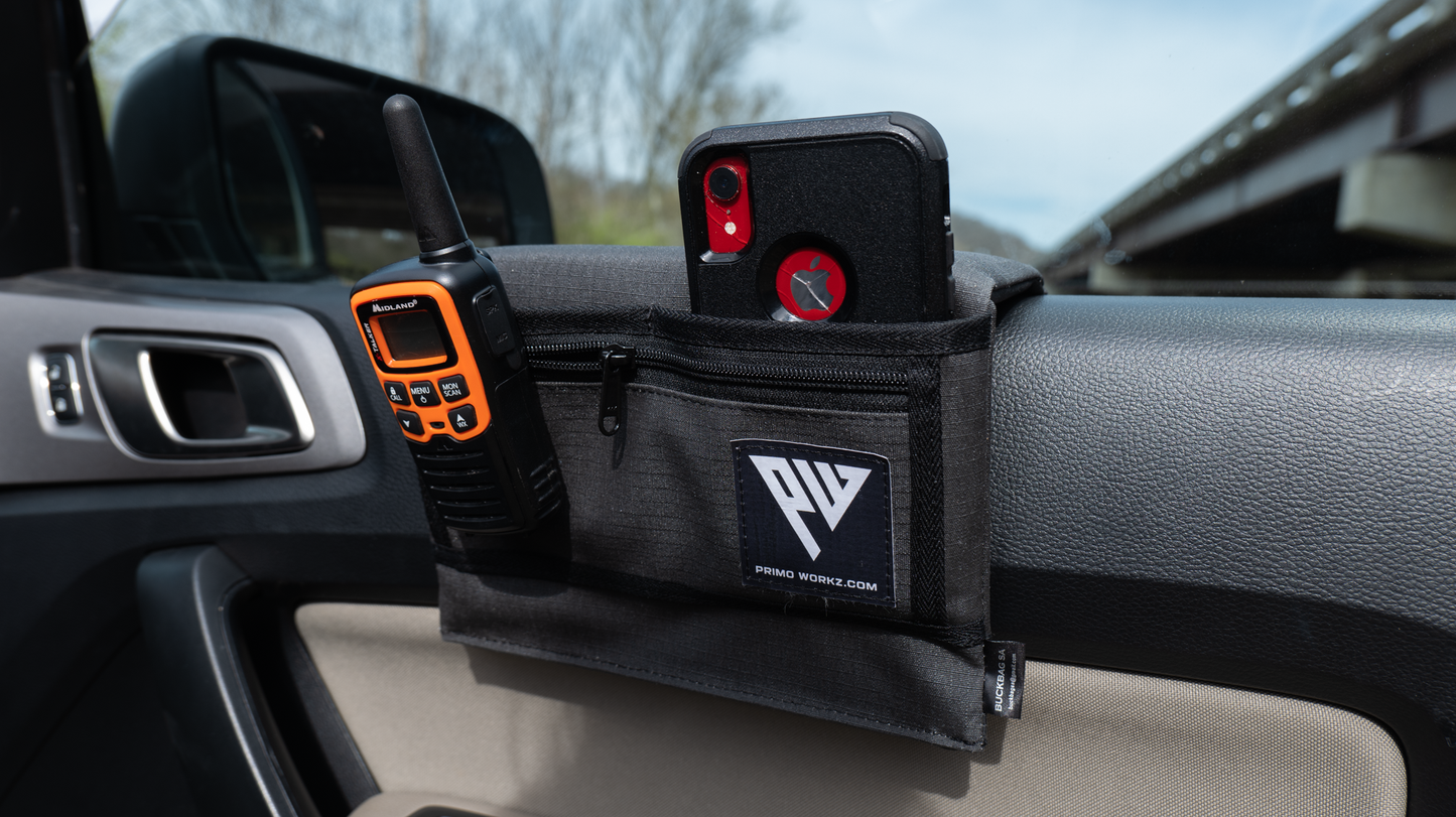 PRIMO-WORKZ Black Green Canvas Rip stop Armrest with & without Cupholder