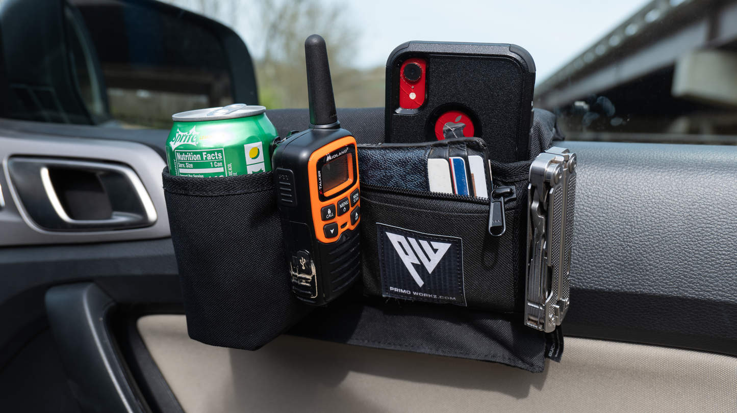 PRIMO-WORKZ Black Green Canvas Rip stop Armrest with & without Cupholder