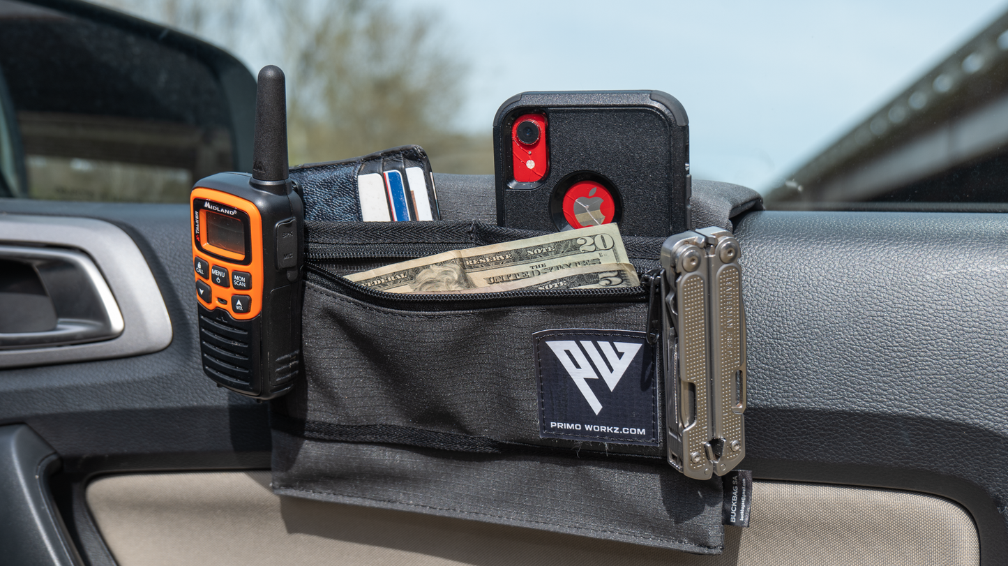 PRIMO-WORKZ Black Green Canvas Rip stop Armrest with & without Cupholder