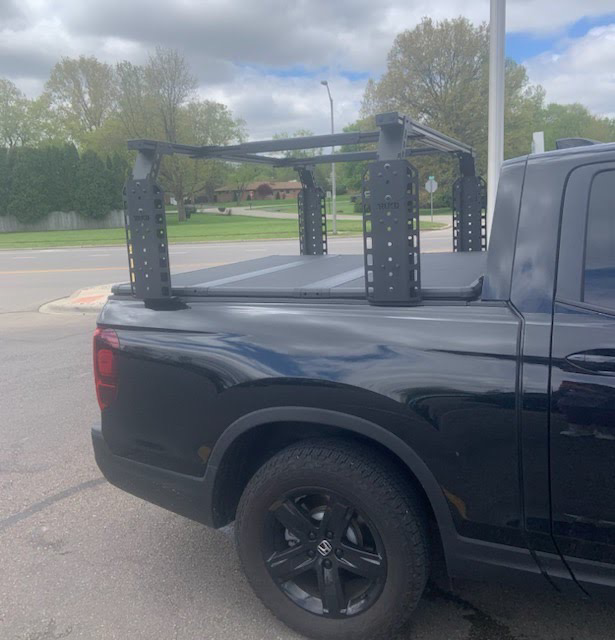 TRUKD 24.5" V2 BED RACK FOR HONDA RIDGELINE (2016-CURRENT) Works With OEM Bed Cover
