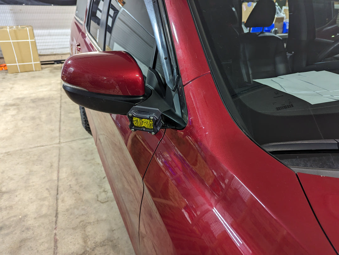 Mirror Ditch Brackets for 2017-2025 Honda Ridgeline/Passport, 2016-2022 Honda Pilot by No-Lo Designs