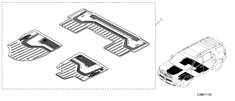 All Season Floor Mats (Trail Orange) 2026 Honda Passport