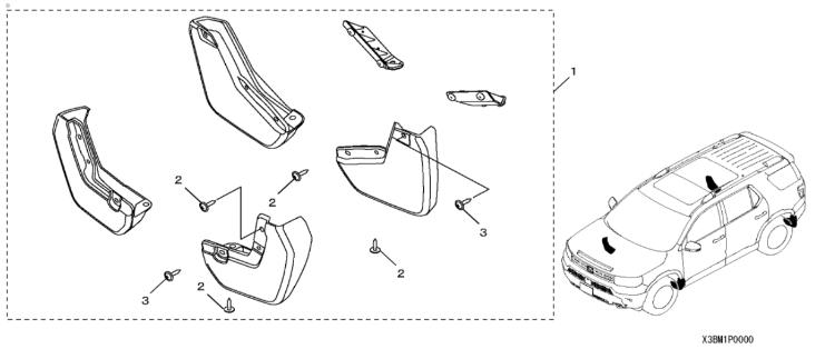 Splash Guards 2026 Honda Passport