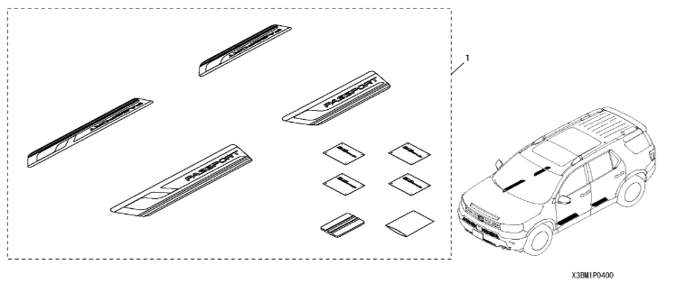 Door Sill Protection Film 2026 Honda Passport