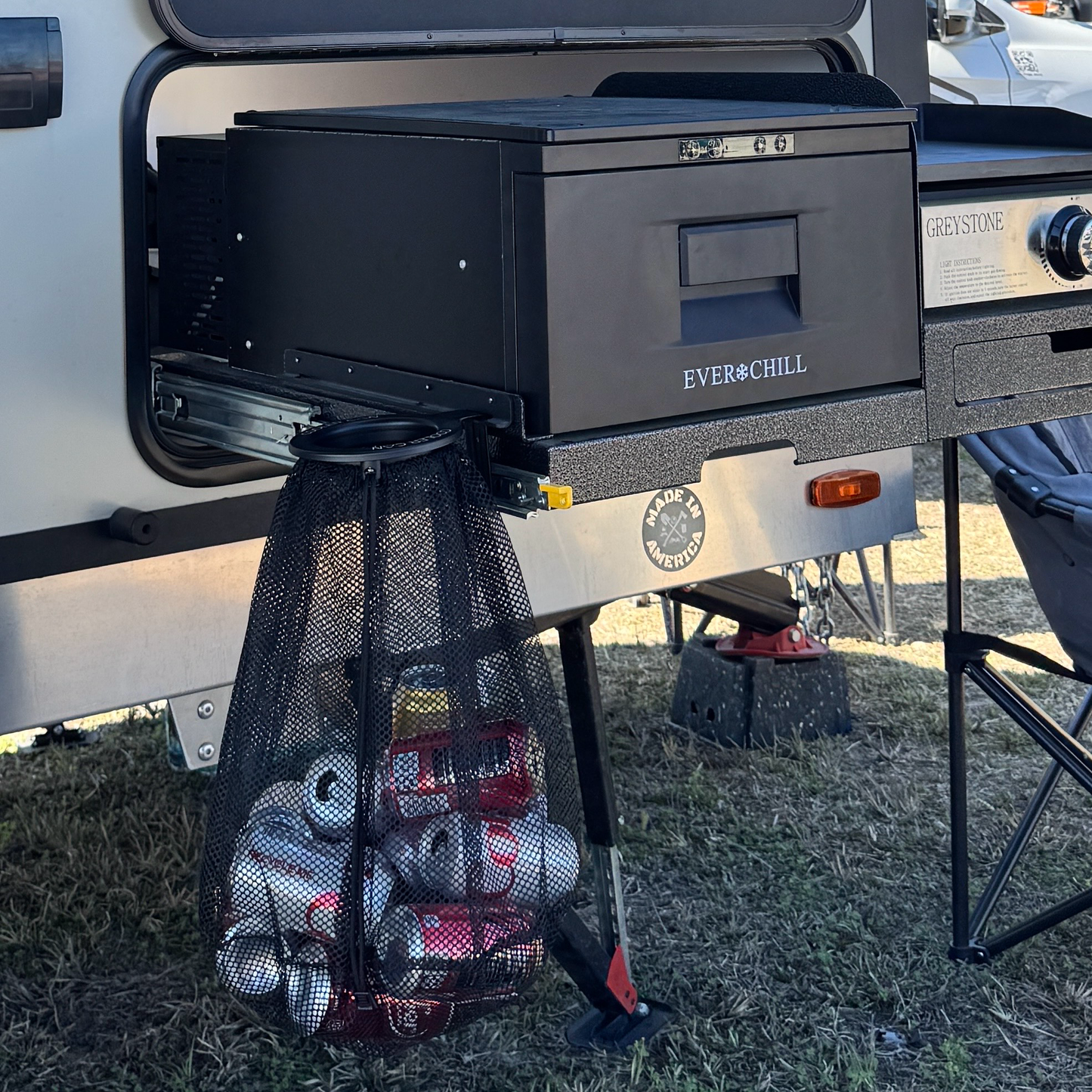 Cooler Can - Outdoor Cooler Trash Can Accessory - Matte Black Finish