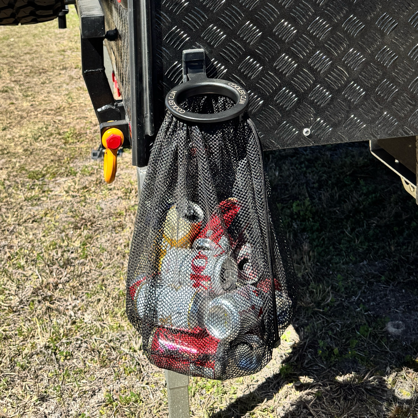 Cooler Can - Outdoor Cooler Trash Can Accessory - Matte Black Finish