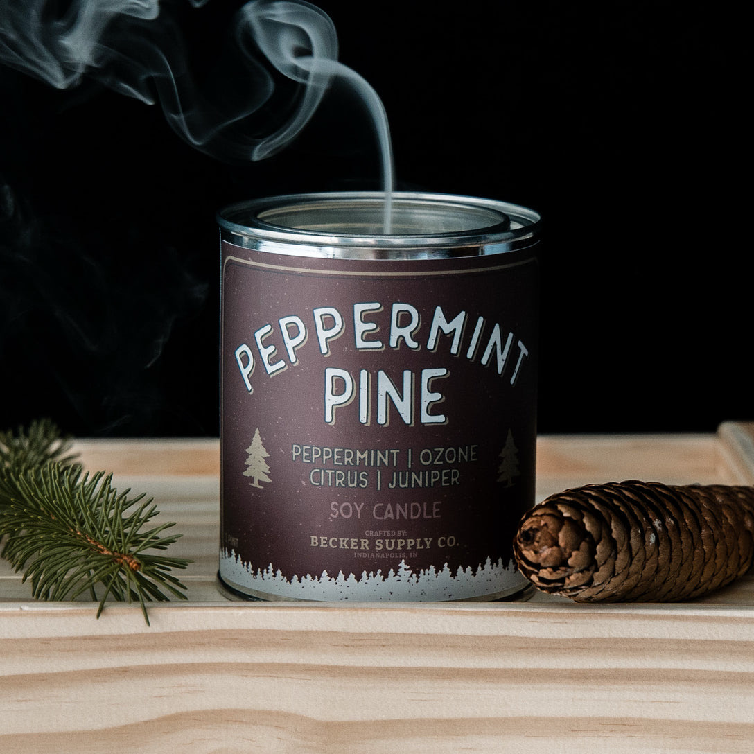 Peppermint Pine Candle by Becker Supply Co
