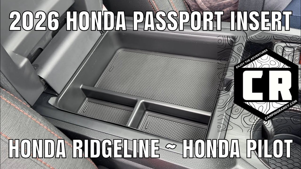 Center Console Organizer and Magnet Armrest Hidden Storage From Muslogy 2026 Honda Passport - 23+ Pilot - 25+ Ridgeline