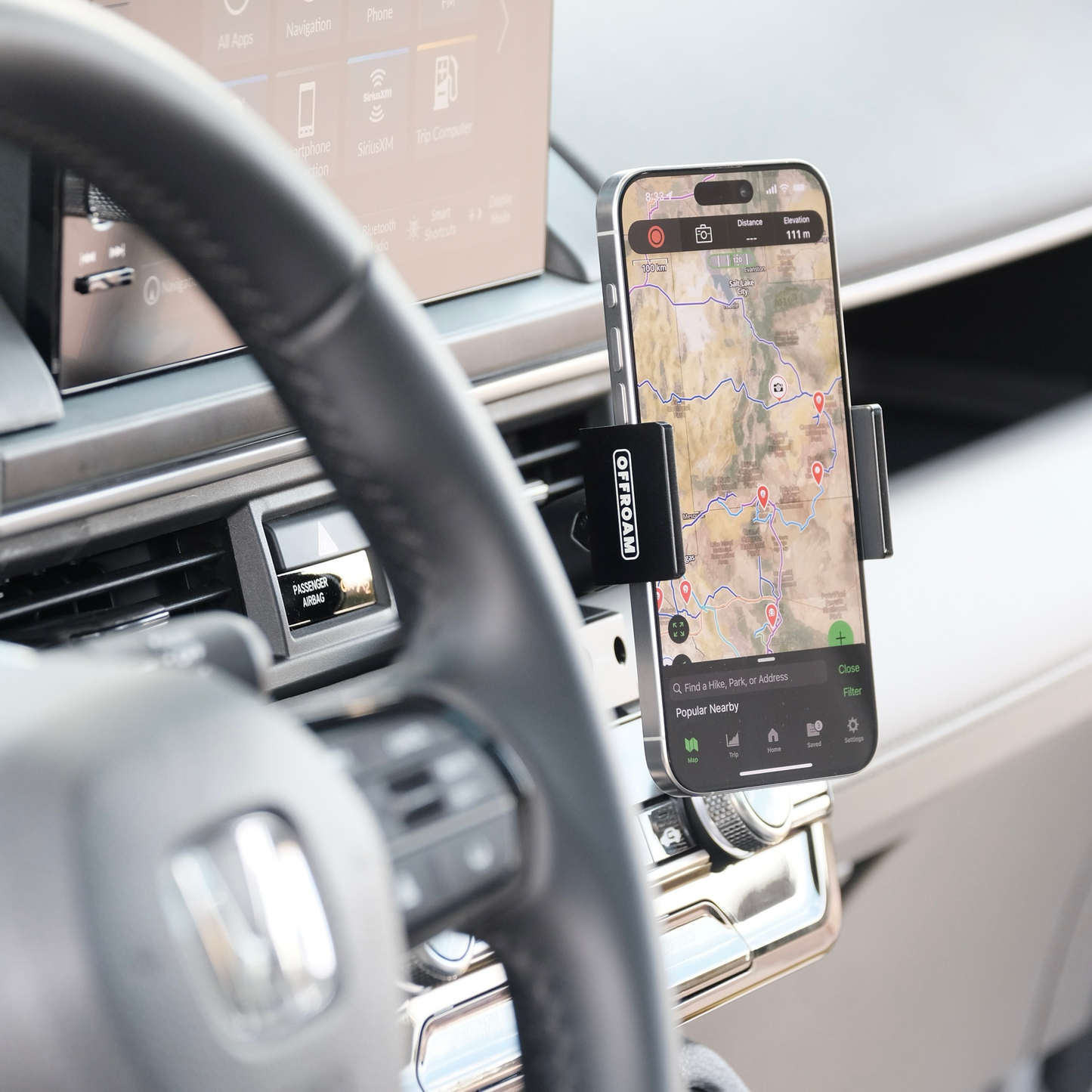 Honda Pilot 2023-2026 Passport 2026+ Ridgeline 2026+ Phone Mount By OFFROAM