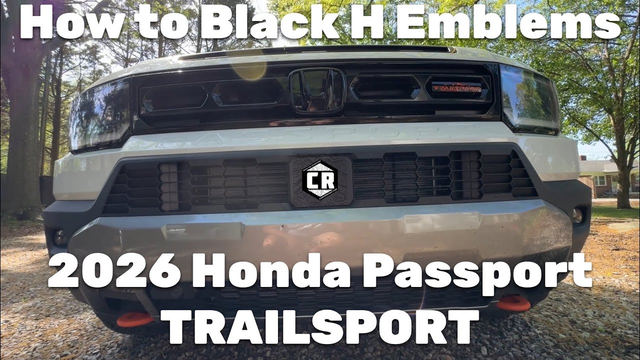 Gloss Black H Mark Emblem Kit 2026 Honda Passport
