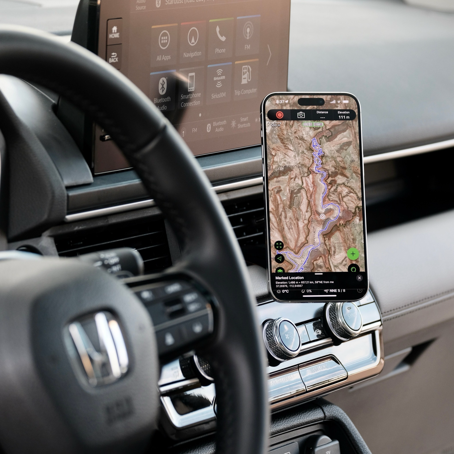 Honda Pilot 2023-2025 | Passport 2026 MagSafe-compatible Phone Mount By OFFROAM