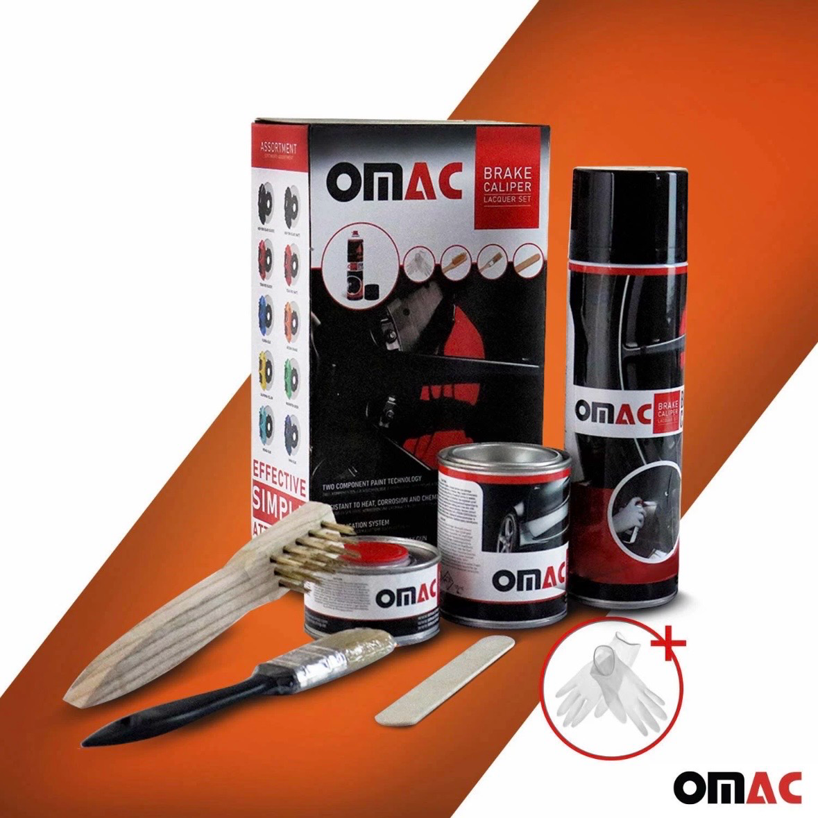 OMAC Brake Caliper Paint High-Temp Resistance Car Paint Set